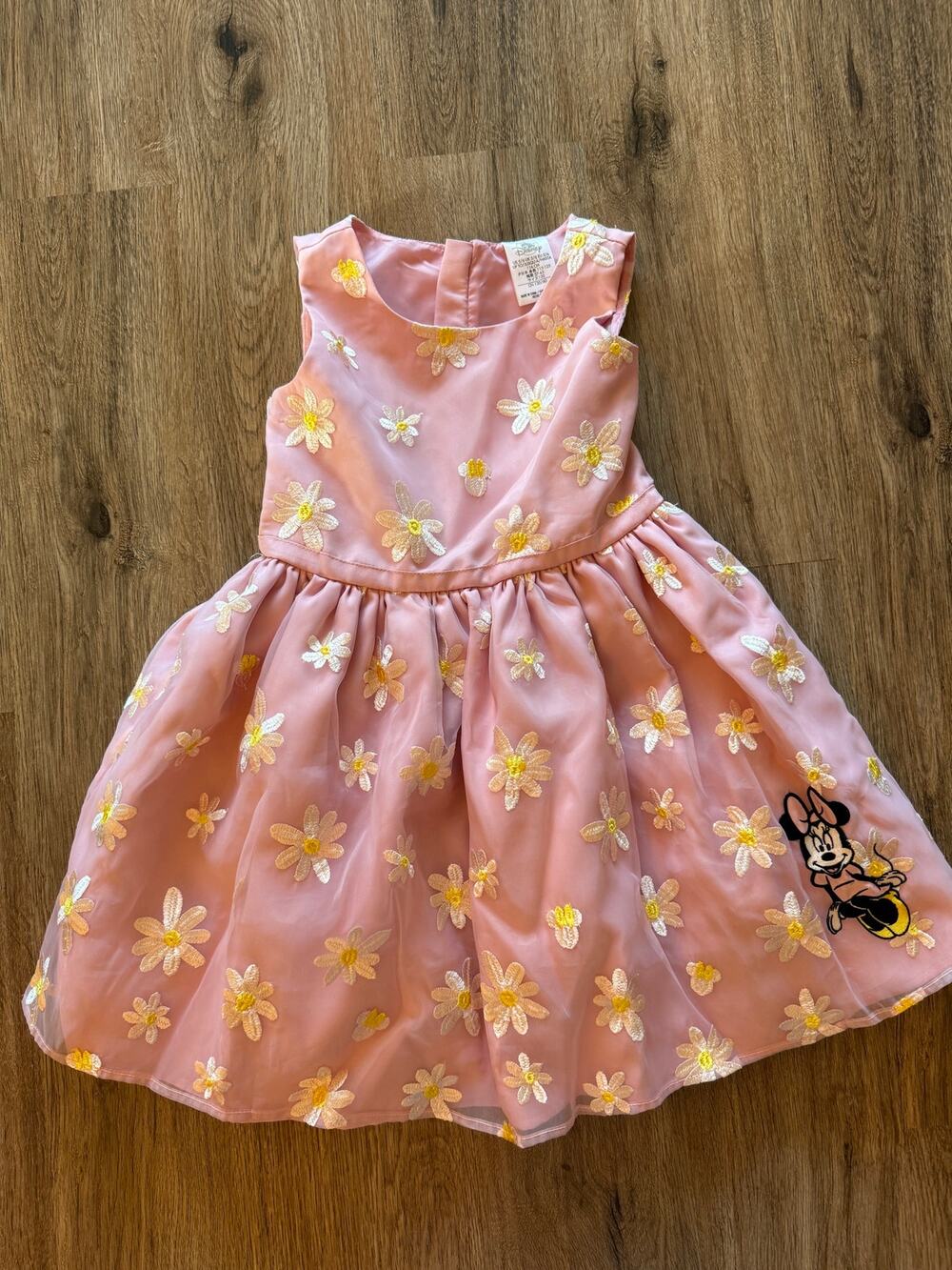 Disney Girls Minnie Mouse Dress with Daisies Size 5/6